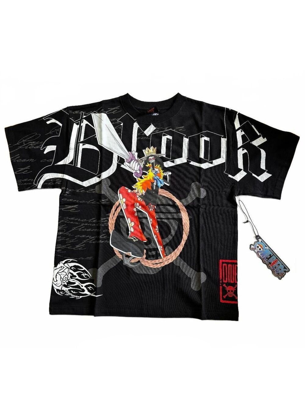 Civil Regime One Piece Graphic T-Shirt Small Black